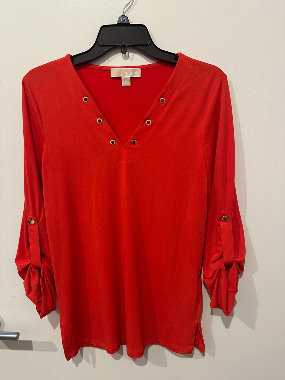 Michael Kors Tunic Top Red Orange XS